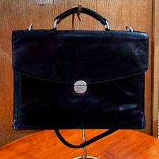 Black Leather Briefcase/Laptop Case picture