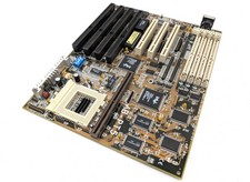 Untested Abit AB-PT5 Rev 2.11 Mainboard Socket 7 Motherboard ISA Retro picture