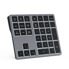 Backlit Bluetooth Numeric Keypad 34 Keys 7Color For MacBook Windows Gray picture