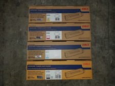 Genuine Set of 4 Oki 44059213 44059214 44059215 44059216 CMYK Toners BNIB picture