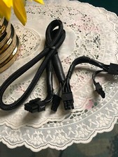 CORSAIR AXi  AX860i   AX1200i Series  8 PIN TO DUAL 8 PIN VGA CABLE, ORIGINAL  picture