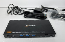 USB C DP KVM Switch 2 Computers 3 Monitors,4K/1080P@60Hz MST KVM Switch for 1 PC picture