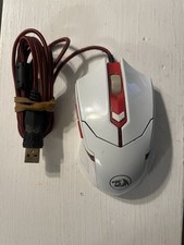 Red Dragon Wired USB LED Optical Gaming Mouse 3200 DPI Redragon Weighted White picture