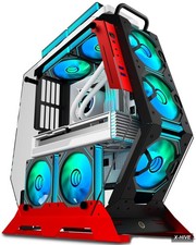 Open Frame Unique Gaming PC Case,Creative Irregular Shape,Thick Metal Frame,7 picture