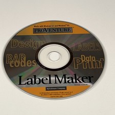 Vintage 1998 MySoftware ProVenture LabelMaker Software CD-ROM Windows 95 3.1 picture