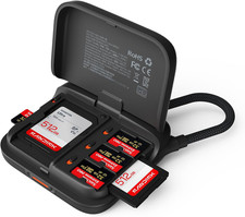 Mini SD Card Reader Case, 2-In-1 UHS-II SD 4.0/Micro SD Card Reader picture