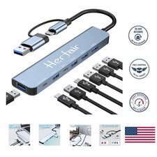 Aluminum 7-in-1 USB Hub: High-Speed Multiport Adapter for All Your Devices picture
