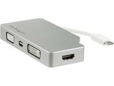 StarTech.com CDPVGDVHDMDP USB C Multiport Video Adapter - Aluminum - USB-C to VG picture