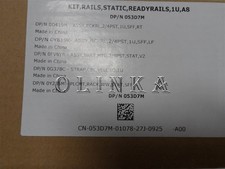 NEW READYRAILS STATIC RAILS KIT 1U A8 DELL POWEREDGE R630 SERVER 2/4 PST 53D7M picture