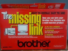 Vintage Brother The Missing Link, Model PCI-1,Modem, Scanner, Printer softwear,N picture