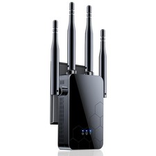 Cyseed WiFi Extender Repeater Booster 10000 ft2 802.11ac 65 Device Black router picture