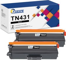 TN431 Black Toner Cartridges 2-Piece Compatible With Brother BN PTONPR picture