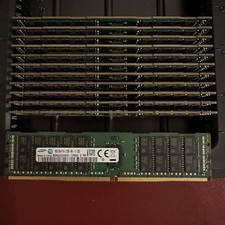 Lot of 12 - 16GB Samsung DDR4-2133 ECC RDIMM 2Rx4 M393A2G40EB1-CPB0Q (TESTED) picture