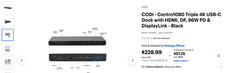 CODi -Centro Triple 4K USB-C Dock with HDMI, DP, 96W PD & DisplayLink -Black picture