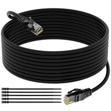 Cat 6 Outdoor Ethernet Cable 25 Ft Heavy Duty Patch Cord Suppot POE Cat6 Cat5... picture