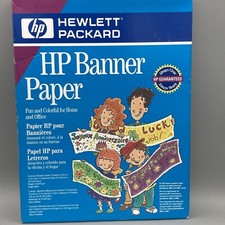HP Banner Paper for Inkjet Printers - Make your own Banners NEW SEALED picture
