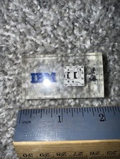 Vintage IBM SLT CPU Computer Chip Lucite Incased 1.75” picture