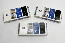 HP C4950A 81 Black Printhead + Cleaner Designjet 5000 5500 New OEM Sealed Lot 3 picture