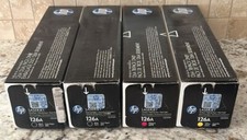 HP 126A 4-pack Black 2/Magenta/Yellow Original LaserJet Toner Cartridges NEW picture