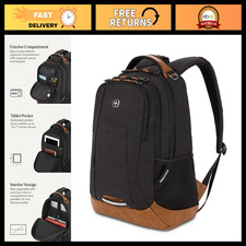 16-Inch Laptop Backpack, 3-Compartment Design, Airflow Back Panel, Black, 27.3L picture