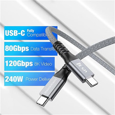 New woven Thunderbolt 5 cable 3.3 feet, 80Gbps and 240W fast charging USK picture
