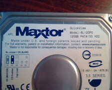 Hard Drive Disk Maxtor Quickview 6L120P0 120GB 234441648  PATA133 HDD BAJ41G20 picture