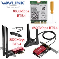 WAVLINK BE8800 WiFi 7 PCIe Network Card WIFI Tri-Band BE200 Bluetooth5.4 Adapter picture