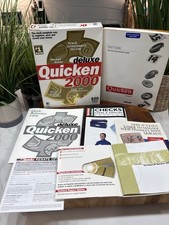 Vintage Quicken 2000 Deluxe Mac Software Complete Big Box Manuals CD Lot picture