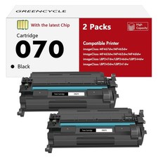 greencycle 070 Black Toner Cartridge Compatible Replacement for 2, black picture