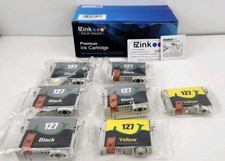 EZInk Premium Ink Cartridge 5 Black 2 Yellow Sealed picture