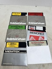 print shop software lot floppy disk broderbund graphics library companion picture