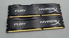Lot Of 2 Hyper X Fury 8GB 2x4GB PC3 DDR3 3000R MHz Desktop Memory Module Black B picture