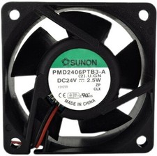 1 pcs   2-wire cooling fan PMD2406PTB3-A(2).U.GN DC24V 2.5W 60X60X25MM picture