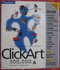 Clickart 300,000 Premiere Image Pak 20 CD Set Software + Book by Broderbund picture