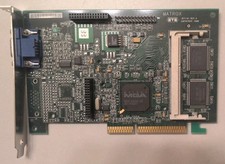 Vintage Matrox 871-01 Rev A, AGP VGA Video Card, HP Part # 5064-7478, MGA-G200A picture