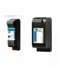 2PK HP 45 78 Ink Cartridge For Deskjet 6122 6127 930C 950C 960C 970 Cse 990 Cxi picture