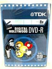 TDK Digital Hollywood DVD-R Slim 10 Pack 4.7GB 8X picture
