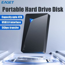 BLACK - EAGET G20 USB3.0 PORTABLE EXTERNAL HARD DRIVE 320GB HDD FOR LATOP picture