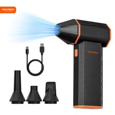 WOLFBOX MF50 Cordless Air Duster 110000RPM Turbo Fan 3-Speed Mini Blower for PC picture