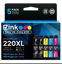 Ezink 220XL Manufactured Replacement For Epson (SEE PICTURES) picture