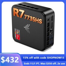ACEMAGIC Gaming Mini PC Windows 11 Pro AMD Ryzen 7 7735HS 16 GB LPDDR5 512GB SSD picture