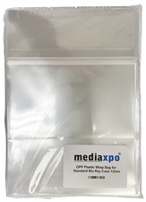 OPP Plastic Wrap Bag for Standard Blu-Ray Case 12mm Lot picture