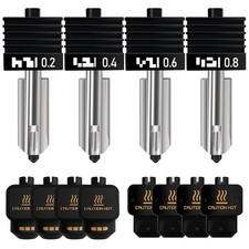 4PCS Hotend Nozzles for Bambu Lab P2S/H2S/H2D/A1 - Quick Swap Extruder Set picture