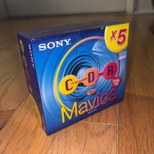 New Sealed Sony Mavica 156MB 5-Pack CDR Disks OEM 5MCR-156A Recordable Media picture