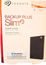 Seagate STHN2000400 Backup Plus Slim USB 3.0 2TB External Hard Drive Open Box picture