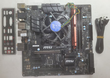 MSI B150M Mortar Motherboard Core I5-6500 4GB RAM, IO Shield # 1846 picture