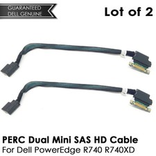 Lot of 2 New Dell Perc R740 R740XD PERC Dual Mini SAS HD cable 1RRJP picture
