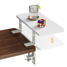 JYLH JOYSEEKER 3-in-1 Clamp-on Desk Extender 15.7x7.5 White Heavy-Duty Organizer picture