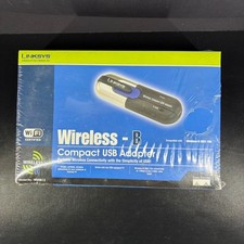 Linksys Wireless-B Compact USB Adapter Model WUSB12 802.11b 2.4GHz Sealed picture