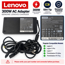 Genuine Lenovo 300W AC Adapter Charger ADL300SLC3A 20V 15A Slim Tip OEM + Cord picture